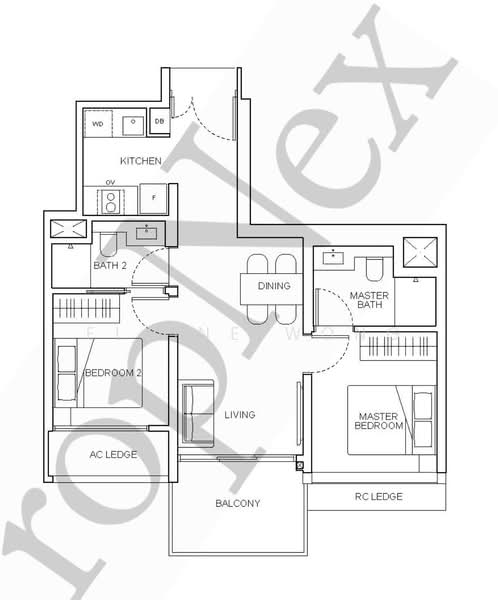 Hillhaven, 5 Hillview Rise, 2 Bedrooms, 700 sqft, Condominium For Sale, by Elaine Wong, 500186849 - PropertyGuru.com.sg
