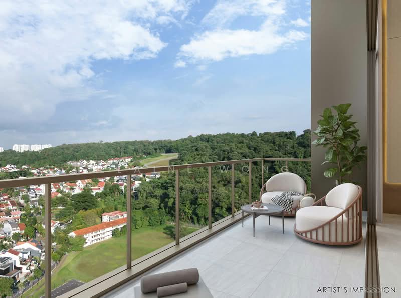 Hillhaven, 5 Hillview Rise, 2 Bedrooms, 700 sqft, Condominium For Sale, by Elaine Wong, 500186849 - Balcony - PropertyGuru.com.sg