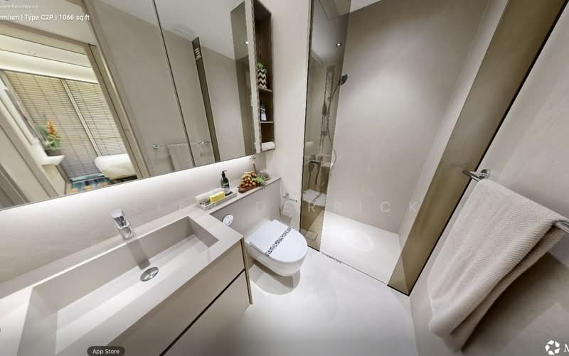 Union Square Residences, 28 Havelock Road,, 3 Bedrooms, 990 sqft, Condominium For Sale, by Liew Derrick, 500186889 - Bathroom - PropertyGuru.com.sg