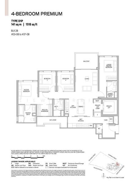 Union Square Residences, 28 Havelock Road,, 4 Bedrooms, 1,581 sqft, Condominium For Sale, by Liew Derrick, 500186897 - PropertyGuru.com.sg
