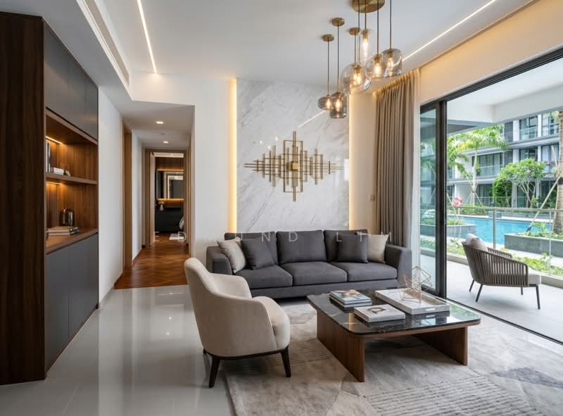 Hedges Park Condominium, 83 Flora Drive, 4 Bedrooms, 1,539 sqft, Condominium For Sale, by Edmund Lim, 500187017 - Living Room AI Generated - PropertyGuru.com.sg