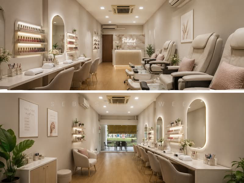 104 Jurong East Street 13, , 380 sqft, Shop / Shophouse For Rent, by Sebastian Wee, 500187095 - Nail Parlor Mock-Up - CommercialGuru.com.sg