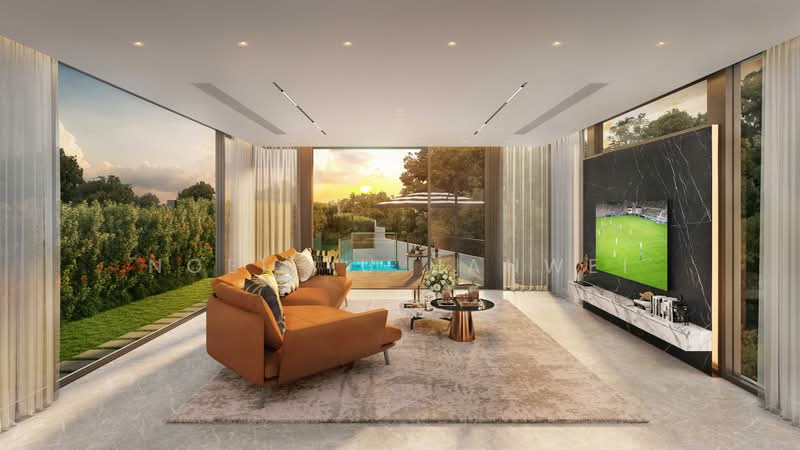 Villas @ Old Tampines Road, 32 Old Tampines Road, 5 Bedrooms, 4,166 sqft, Semi-Detached House For Sale, by Noel Yu Hanwei, 500187102 - Living Room - PropertyGuru.com.sg