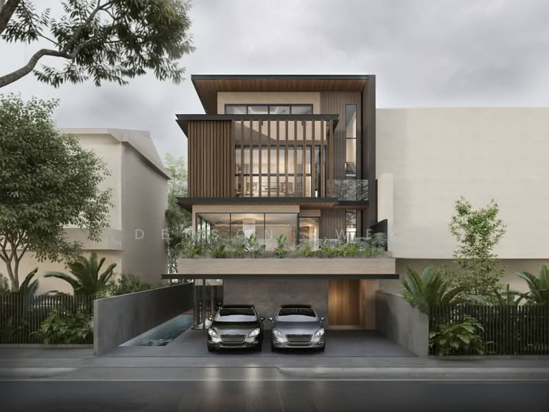 Serangoon Garden Brand New 2.5 Storey Freehold Semi Detached - Modern Home For Your Family, Serangoon Garden, Borthwick, Crowhurst, Bloxhome, Bodmin Dr, Chomp Chomp, Tavistock MRT, Hougang / Punggol / Sengkang, 8 Bedrooms, 7,100 sqft, Semi-Detached House For Sale, by Denson Kwek, 500187121 - Exterior - PropertyGuru.com.sg