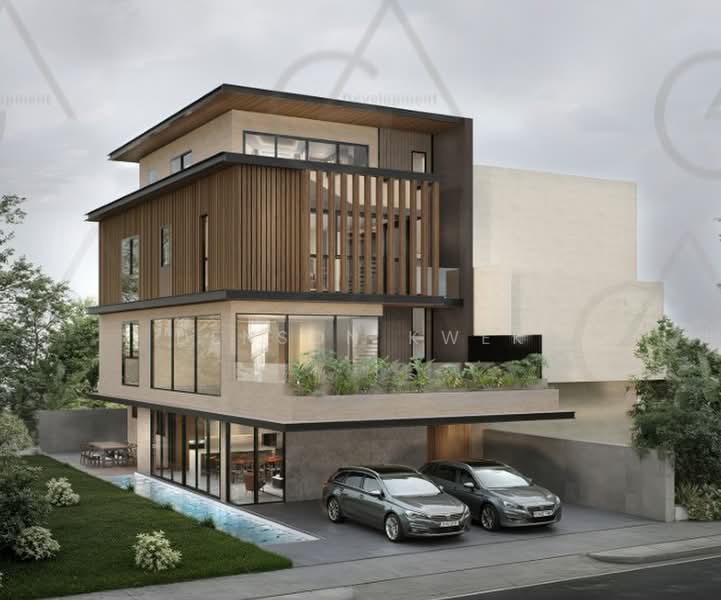 Serangoon Garden Brand New 2.5 Storey Freehold Semi Detached - Modern Home For Your Family, Serangoon Garden, Borthwick, Crowhurst, Bloxhome, Bodmin Dr, Chomp Chomp, Tavistock MRT, Hougang / Punggol / Sengkang, 8 Bedrooms, 7,100 sqft, Semi-Detached House For Sale, by Denson Kwek, 500187121 - Exterior - PropertyGuru.com.sg
