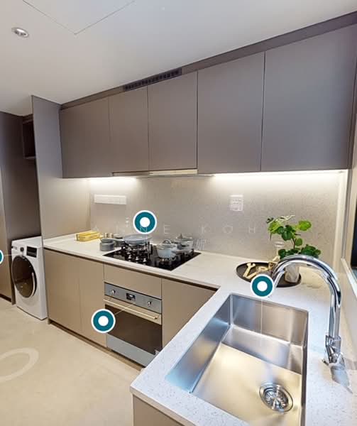 Springleaf Residence, 811 Upper Thomson Road, Mandai / Upper Thomson, 5 Bedrooms, 1,453 sqft, Condominium For Sale, by Anne Koh 许安妮, 500187151 - Kitchen - PropertyGuru.com.sg