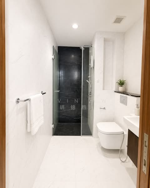 Super High Floor, Sea View Unit For Rent @ Spottiswoode 18!, , 1 Bedroom, 387 sqft, Apartment For Rent, by Kevin Aw 胡锦胜, 500187172 - Bathroom - PropertyGuru.com.sg