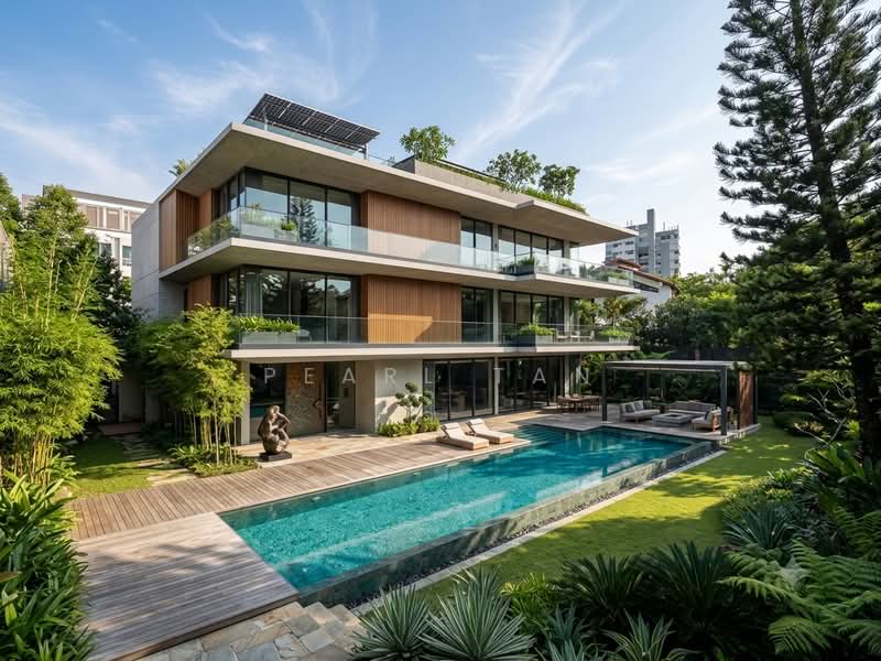 $19xx PSF D10 GCBA, ELEVATED REGULAR, WIDE FRONTAGE 优质洋房☎️PEARL9189⭐️0081, Tanglin / Holland / Bukit Timah, 4 Bedrooms, 4,000 sqft, Detached House For Sale, by Pearl Tan, 500187177 - artist impression of possible new design - PropertyGuru.com.sg