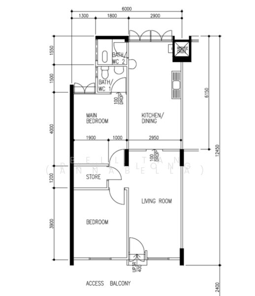 124 Bedok North Road | High‑Floor Living Surrounded by Coffee Shops, 124 Bedok North Road, 2 Bedrooms, 721 sqft, HDB Flat For Sale, by Bell Tan (Annabella), 500187234 - PropertyGuru.com.sg