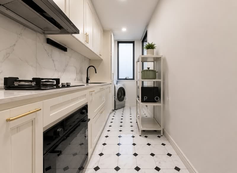 Canberra Residences, 517 Canberra Drive, 1 Bedroom, 614 sqft, Condominium For Rent, by Richard Poh, 500187293 - Kitchen - PropertyGuru.com.sg