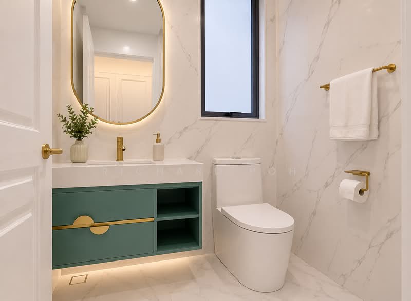 Canberra Residences, 517 Canberra Drive, 1 Bedroom, 614 sqft, Condominium For Rent, by Richard Poh, 500187293 - Bathroom - PropertyGuru.com.sg