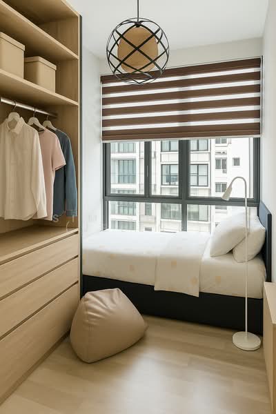 La Fiesta, 74 Sengkang Square, 3 Bedrooms, 840 sqft, Condominium For Sale, by Sim Sujun (Jelene), 500187381 - Common Bedroom - PropertyGuru.com.sg