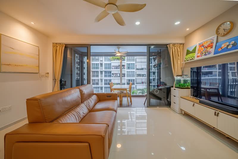 Twin Fountains, 17A Woodlands Avenue 6, 3 Bedrooms, 1,195 sqft, Executive Condominium For Sale, by Karin Teo, 500187387 - Living Room - PropertyGuru.com.sg