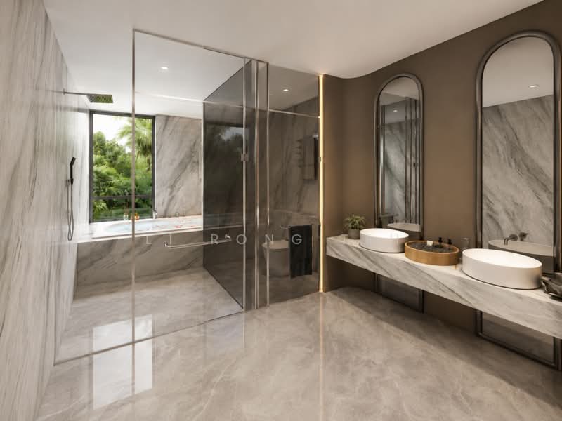 ❤️ BAN GUAN PARK BRAND NEW SEMI D! DOUBLE VOLUME LIVING!, Greenleaf View / Greenleaf Rise / Holland Road / Maryland Drive / Ming Teck Park, 7 Bedrooms, 9,489 sqft, Semi-Detached House For Sale, by Li Rong Teh, 500187427 - Bathroom - PropertyGuru.com.sg