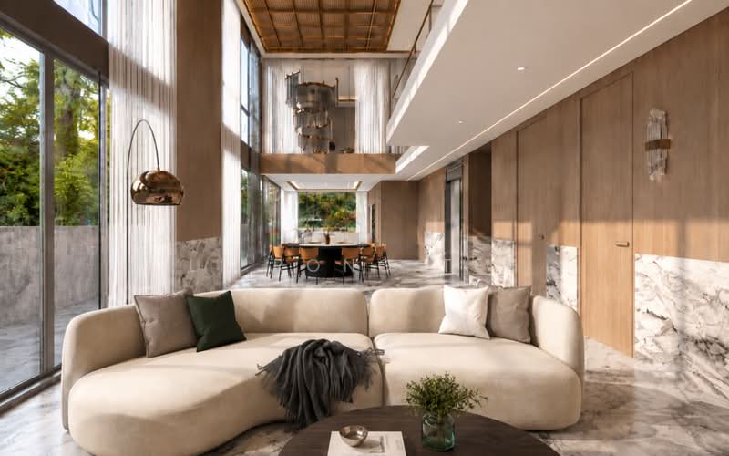 ❤️ BAN GUAN PARK BRAND NEW SEMI D! DOUBLE VOLUME LIVING!, Greenleaf View / Greenleaf Rise / Holland Road / Maryland Drive / Ming Teck Park, 7 Bedrooms, 9,489 sqft, Semi-Detached House For Sale, by Li Rong Teh, 500187427 - Living Room - PropertyGuru.com.sg