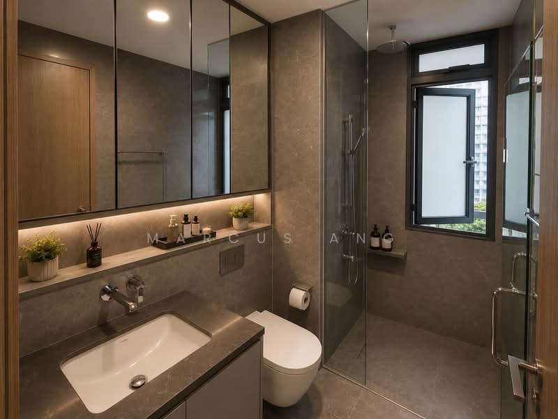 Myra, 9 Meyappa Chettiar Road, 2 Bedrooms, 732 sqft, Condominium For Sale, by Marcus Ang, 500187468 - Bathroom - PropertyGuru.com.sg