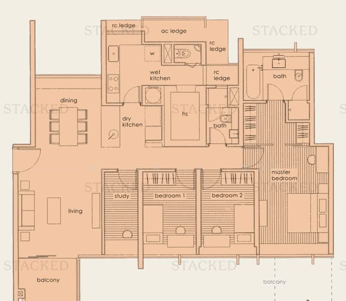 The Chuan, 31 Lorong chuan, 4 Bedrooms, 1,464 sqft, Condominium For Rent, by Seow Yun Ye (Bob), 500187570 - PropertyGuru.com.sg