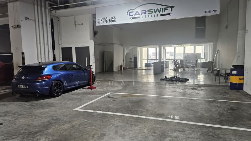 REVV, 1 Corporation Drive, 1,755 sqft, Factory / Workshop (B2) For Rent, by Tay Chai Heng, 500187617 - Car Park - CommercialGuru.com.sg