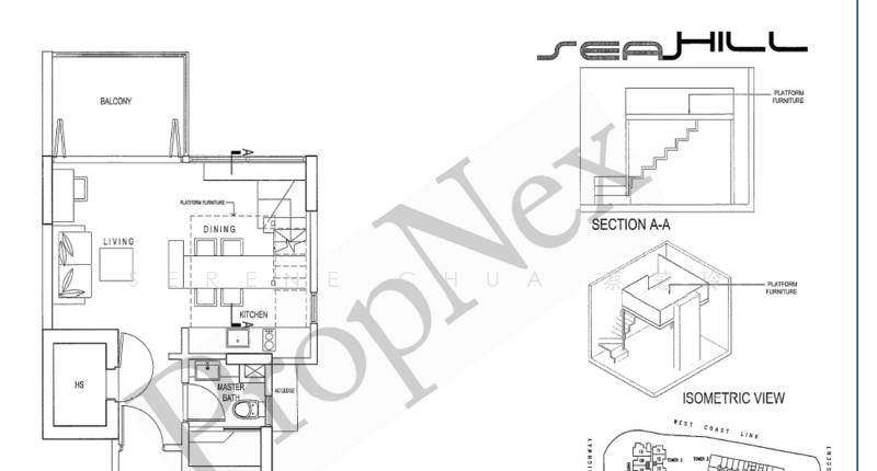 Seahill, West Coast Crescent, 1 Bedroom, 517 sqft, Condominium For Sale, by Serene Chua 蔡芝玲, 500187641 - PropertyGuru.com.sg