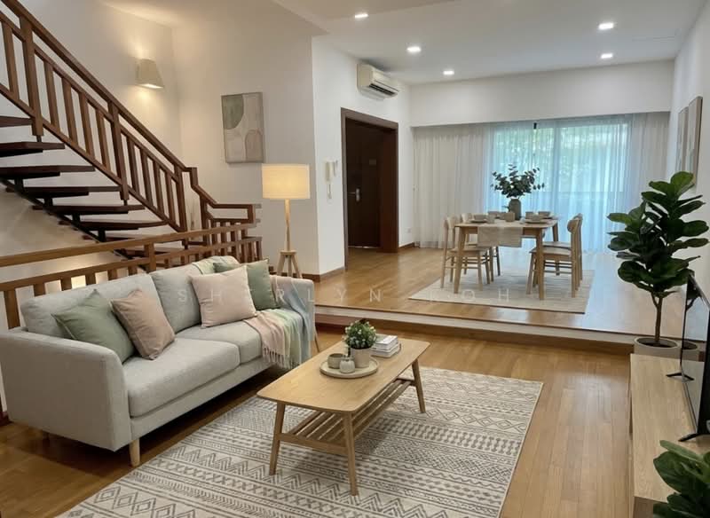Tropical Town House, Barker Road, 5 Bedrooms, 2,800 sqft, Town House For Rent, by Sherlyn Koh, 500187660 - Living Room - PropertyGuru.com.sg