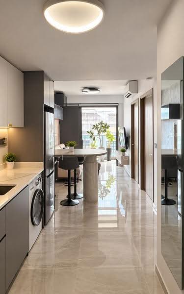 Affinity At Serangoon, Hougang / Punggol / Sengkang, 1 Bedroom, 538 sqft, Condominium For Sale, by Zi Yang, 500187664 - Kitchen - PropertyGuru.com.sg