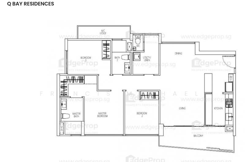 Q Bay Residences, 5 Tampines Street 86, 3 Bedrooms, 1,119 sqft, Condominium For Sale, by Francis Michael, 500187693 - PropertyGuru.com.sg