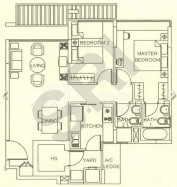 Sunglade, 1 Serangoon Avenue 2, 2 Bedrooms, 1,109 sqft, Condominium For Sale, by Andrea Seoh, 500187760 - PropertyGuru.com.sg
