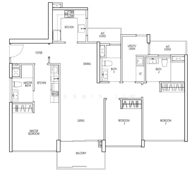 Q Bay Residences, 17 Tampines Street 86, 3 Bedrooms, 1,163 sqft, Condominium For Sale, by Dennis Lim, 500187930 - PropertyGuru.com.sg