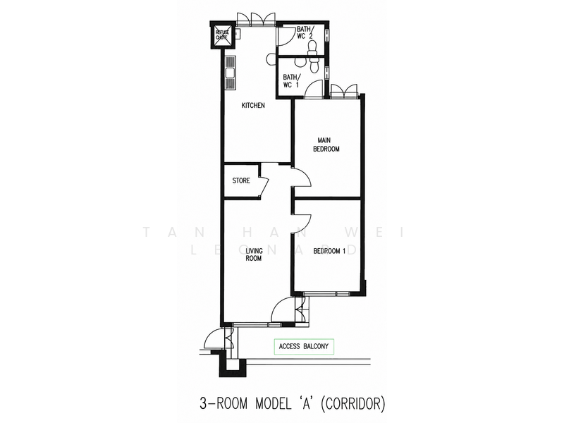 118 Pending Road, 118 Pending Road, Room Rental, 140 sqft, HDB Flat For Rent, by Tan Han Wei Leonard, 500188005 - PropertyGuru.com.sg