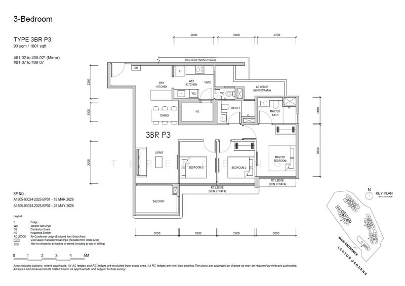 Lentor Gardens Residences, 68 Lentor Gardens, 3 Bedrooms, 1,001 sqft, Apartment For Sale, by Terence Ng, 500188015 - 3BR P3 - PropertyGuru.com.sg