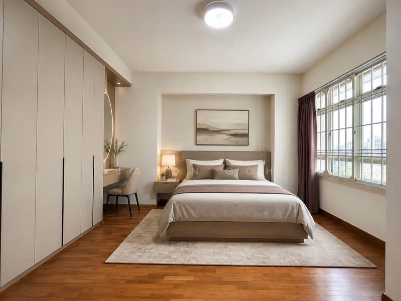 406C Fernvale Road, 406C Fernvale Road, 3 Bedrooms, 980 sqft, HDB Flat For Sale, by Jason Goh, 500188048 - Master Bedroom (AI generated furniture) - PropertyGuru.com.sg