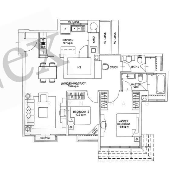 Monterey Park Condominium, 29 West Coast Rise, 2 Bedrooms, 1,023 sqft, Condominium For Sale, by Cerlyn Zhang, 500188066 - PropertyGuru.com.sg