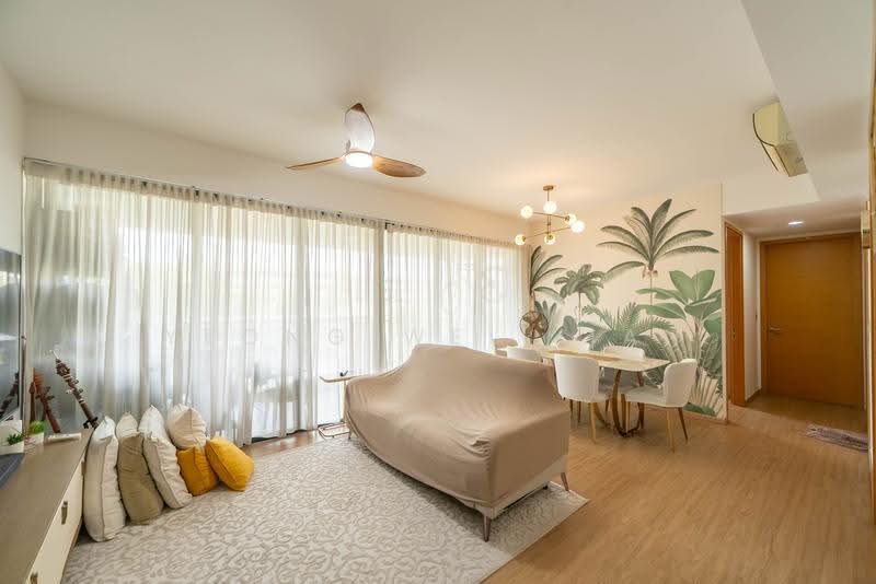 Hedges Park Condominium, 73 Flora Drive, Changi Airport / Changi Village, 3 Bedrooms, 1,076 sqft, Condominium For Sale, by Yeong Wei Jian, 500188114 - Living room - PropertyGuru.com.sg