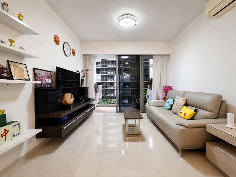 Sol Acres, 8 Choa Chu Kang Grove, 3 Bedrooms, 1,066 sqft, Executive Condominium For Sale, by Khoo Maggie, 500188125 - Living Room - PropertyGuru.com.sg