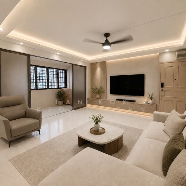 505 Jelapang Road, 505 Jelapang Road, 3 Bedrooms, 1,313 sqft, HDB Flat For Sale, by Tan Kok Keong John, 500188247 - Living Room - PropertyGuru.com.sg