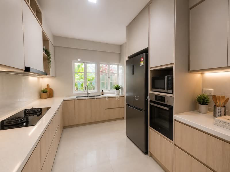 Semi D Resort Living Brand New A&A done, , 5 Bedrooms, 7,382 sqft, Semi-Detached House For Rent, by Esther Cai, 500188346 - Kitchen - PropertyGuru.com.sg