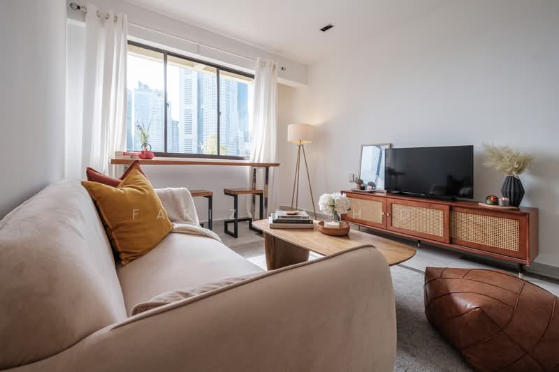 Riverwalk Apartments, 20 Upper Circular Road, 1 Bedroom, 800 sqft, Apartment For Rent, by Fariz Rashid, 500188376 - Living Room - PropertyGuru.com.sg