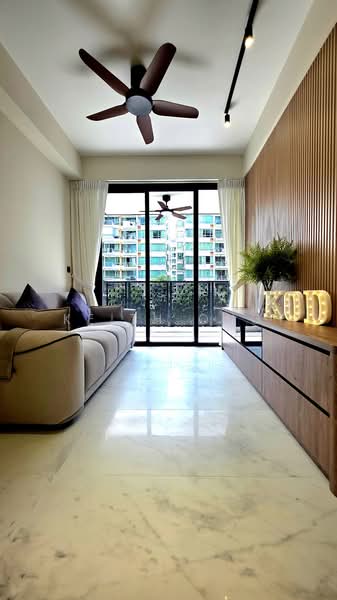 Sceneca Residence, Tanah Merah Kechil Link, 2 Bedrooms, 689 sqft, Condominium For Rent, by Keith Ong, 500188426 - Living Room - PropertyGuru.com.sg