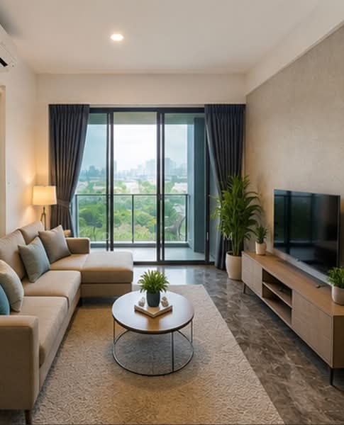 Margaret Ville, 20 Margaret Drive, 2 Bedrooms, 829 sqft, Condominium For Sale, by Don Lim, 500188534 - Living Room - PropertyGuru.com.sg
