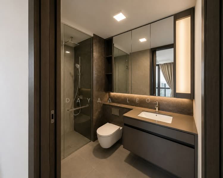Tembusu Grand, 94 Jalan Tembusu, 1 Bedroom, 527 sqft, Condominium For Rent, by Dayaa Leo, 500188555 - Bathroom - PropertyGuru.com.sg