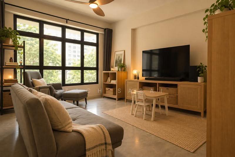 112B Alkaff Crescent, 112B Alkaff Crescent, Macpherson / Potong Pasir, 3 Bedrooms, 732 sqft, HDB Flat For Sale, by Zach Sabai, 500188581 - Living Room - PropertyGuru.com.sg