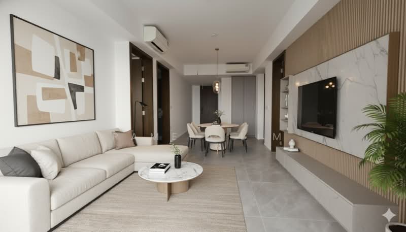 AMO Residence, 21 Ang Mo Kio Rise, 2 Bedrooms, 678 sqft, Condominium For Rent, by Pamela Lim, 500188649 - Living Room - PropertyGuru.com.sg