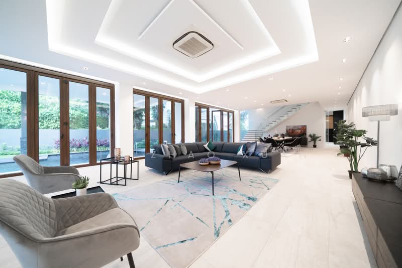 Modern Semi-Detached near Bayshore MRT for Short-Term Rental, , 7 Bedrooms, 8,882 sqft, Semi-Detached House For Rent, by Lim Zhao Xuan, 500188660 - Living Room - PropertyGuru.com.sg