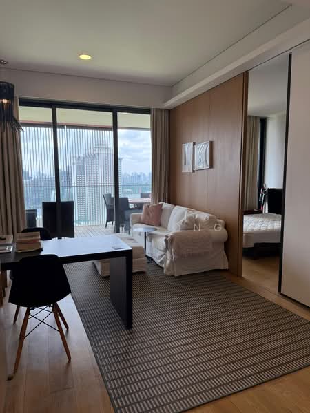 OUE Twin Peaks, 33 Leonie Hill Road, 1 Bedroom, 570 sqft, Condominium For Sale, by Gary Ong, 500188711 - Living Room - PropertyGuru.com.sg