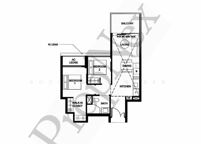 Kingsford Waterbay, 84 Upper Serangoon View, 2 Bedrooms, 872 sqft, Condominium For Rent, by Rozi Faith Naser, 500188722 - PropertyGuru.com.sg