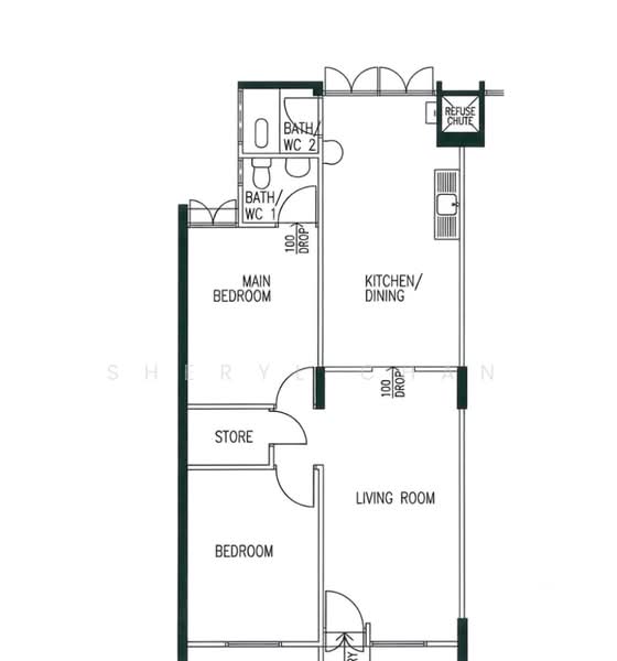 121 Ang Mo Kio Avenue 3, 121 Ang Mo Kio Avenue 3, 2 Bedrooms, 721 sqft, HDB Flat For Sale, by Sheryl Chan, 500188727 - PropertyGuru.com.sg