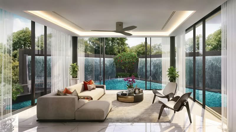 Villas @ Greenbank Park, 50 Greenbank Park, 5 Bedrooms, 5,436 sqft, Semi-Detached House For Sale, by Austin Tan, 500188803 - Living Room - PropertyGuru.com.sg