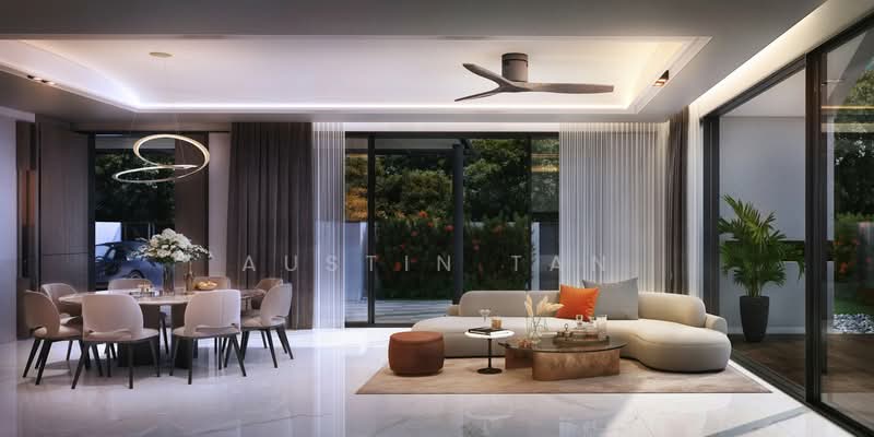 Villas @ Greenbank Park, 50 Greenbank Park, 5 Bedrooms, 5,436 sqft, Semi-Detached House For Sale, by Austin Tan, 500188803 - Living Room - PropertyGuru.com.sg