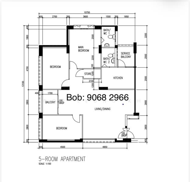 602 Woodlands Drive 42, 602 Woodlands Drive 42, 3 Bedrooms, 1,323 sqft, HDB Flat For Sale, by Bob Leung KH, 500188836 - PropertyGuru.com.sg