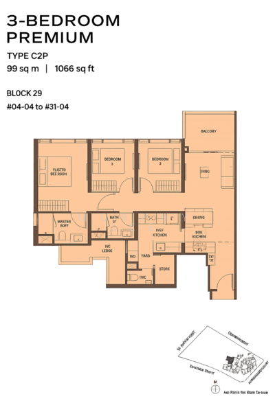 Union Square Residences, 28 Havelock Road,, 3 Bedrooms, 1,066 sqft, Condominium For Sale, by Murphy Lee, 500188849 - PropertyGuru.com.sg